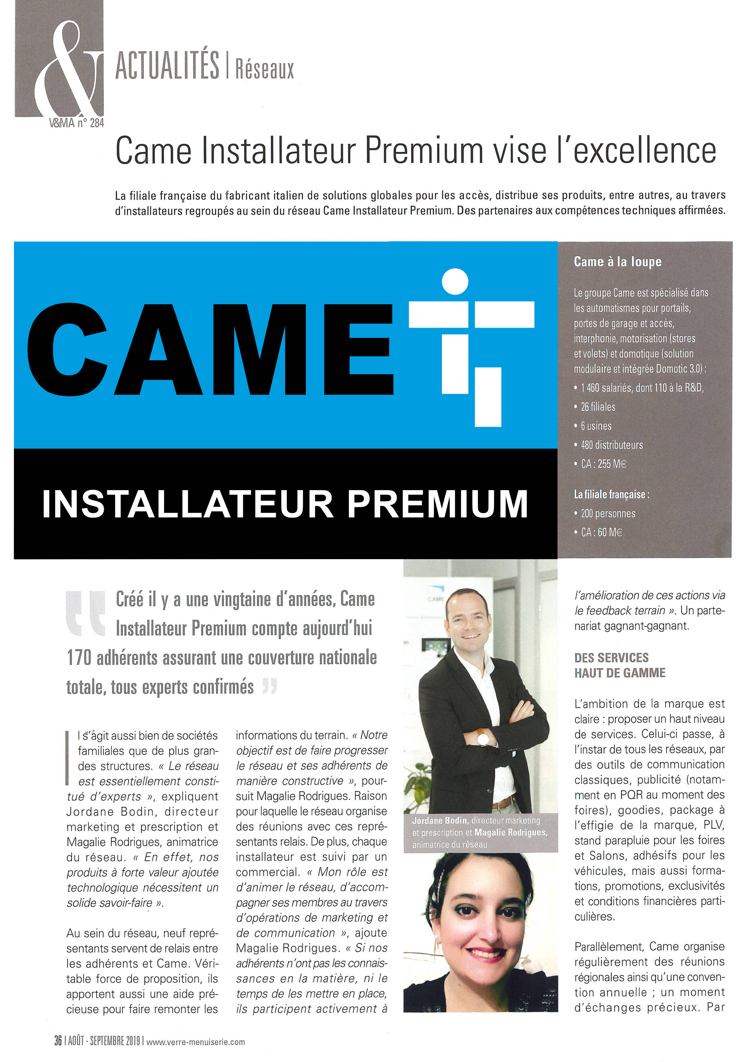 ARTICLE PRESSE came dubard automatismes